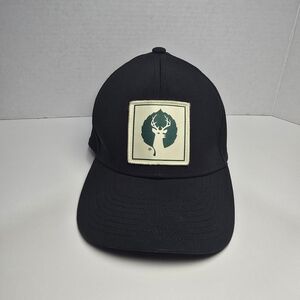 ROVE Deer Vallet Black Baseball Cap with Deer Patch